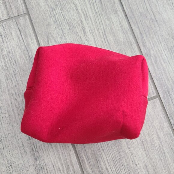 Christian Dior Beauty Red Cosmetic Makeup Bag Travel Pouch - Picture 4 of 9